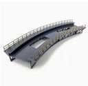 1:87 HO Scale Train Railway Scene Decoration Q4 R1 Curved Bridge