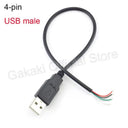 5V USB Cable Kit: Ultimate DIY Charging Solution  ourlum.com 4 wire usb male 1M 