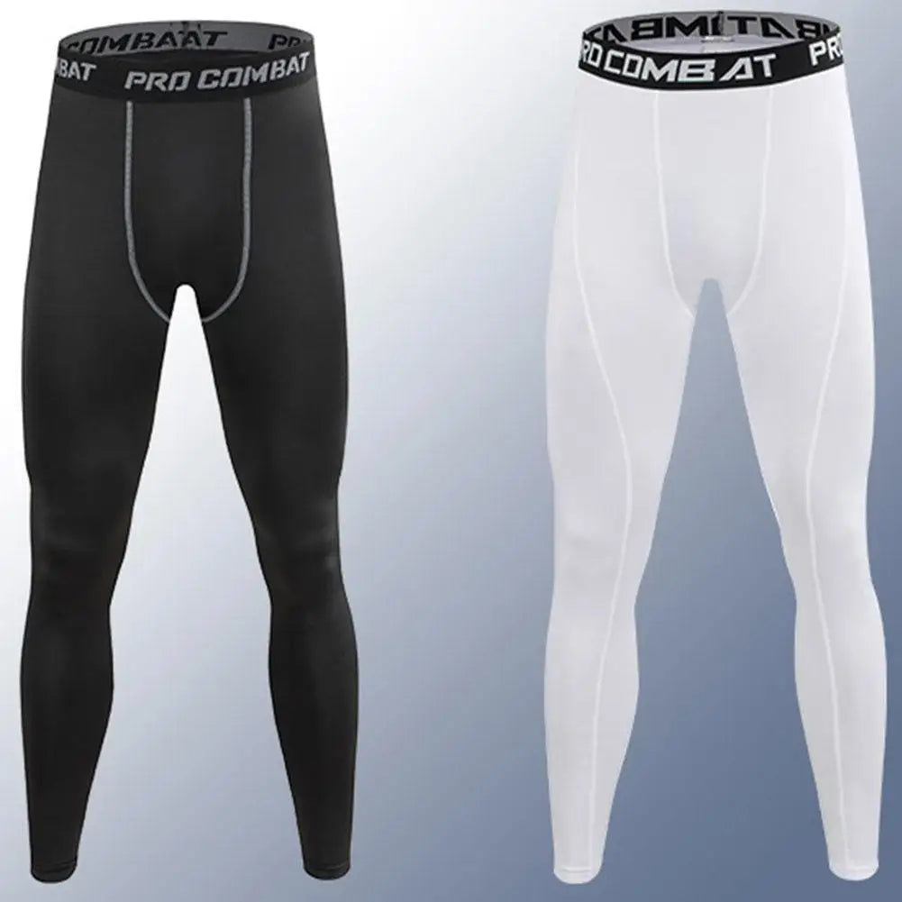 Men's Quick-Dry Compression Leggings for Running and Fitness Training