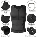 Men Body Shaper Waist Trainer Girdle Sweat Vest Tank Top