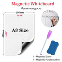 Magnetic Whiteboard PET Film Office School Supplies Fridge Memo Board  ourlum.com A3-1Purple1Eraser  