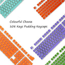 Enhanced Gaming Pudding Keycaps Dual-Color Backlit Set