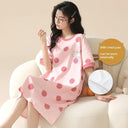 Cotton Korean Summer Pajamas Stylish Integrated Dress Wear