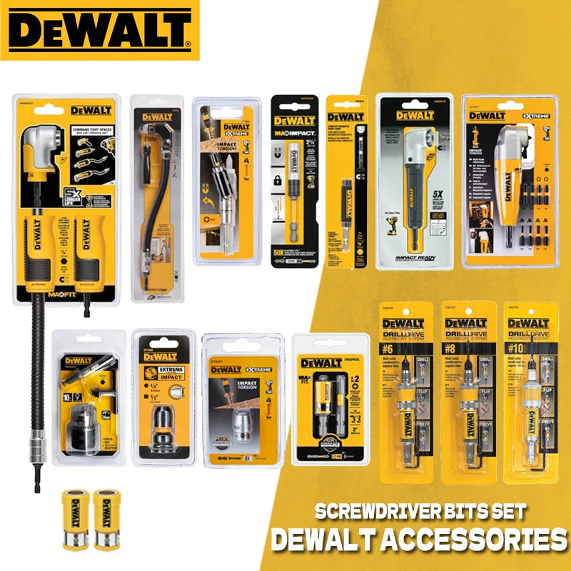 DEWALT Ultimate Driver Drill Bit Set with Right Angle Adapter for Woodworking Precision