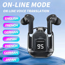 GREATWALL AI Translator Earbuds Wireless Headphones 144 Languages