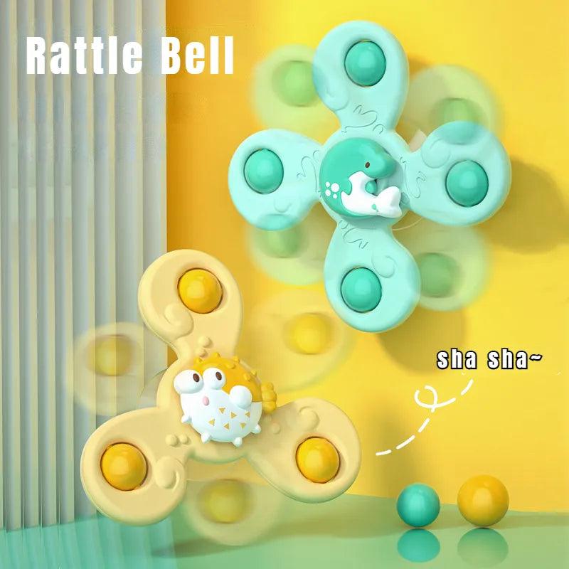 Baby Bath Toys: Interactive Spinner Suction Cup Rattles for Boys  ourlum.com   