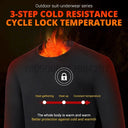 Winter Heated Underwear Set Women Men USB Electric Heating Jacket