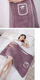 Womens Bath Towels Girls Wearable 140*85Cm Fast Drying Towel