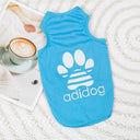 Cool Summer Dog Vest for Small Breeds: Breathable Thin T-Shirt for Pets  ourlum.com blue XS 