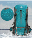 Waterproof Nylon Bag Camping Travel Backpack With Rain Cover