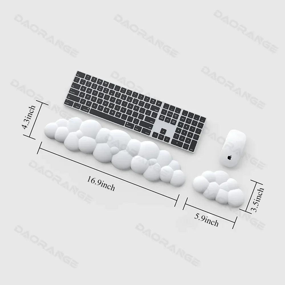 Cloud Soft Wrist Rest Mat: Ergonomic Support for Office Typing  ourlum.com   