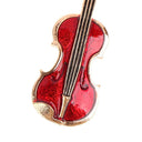 1Pc Fashion Elegant Red Violin Brooch Pin Jewelry Accessories