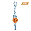 Dog Treat Balls Interactive Rope Rubber Toys for Small Dogs