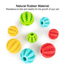 Interactive Rubber Dog Toy: Teeth Cleaning Chew Ball Fun