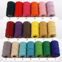 Cotton Macrame Cord Rope Twine String Crafts DIY Bohemia Wedding Decor  ourlum.com   