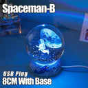 USB LED night light, Galaxy Crystal Ball lamp, 3D planet moon lamp, home decoration  ourlum.com Spaceman-B  