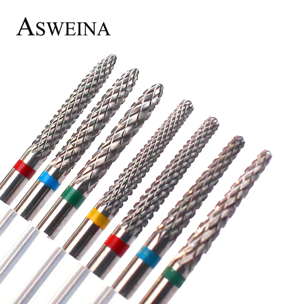 1pc Carbide Nail Drill Bits Electric Drill Machine Files Milling Cutter Manicure Burr Cuticle Remove Nozzles Nail Art Equipment  ourlum.com   