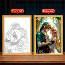 Light Painting Picture Frame Zelda Tears of the Kingdom Led Night Light Moon Lamp Zelda Anime Figure Bedroom Home Decor Gifts  ourlum.com Ze 07  