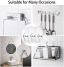 Heavy Duty Adhesive Wall Hooks for Kitchen and Bathroom Organization  ourlum.com   