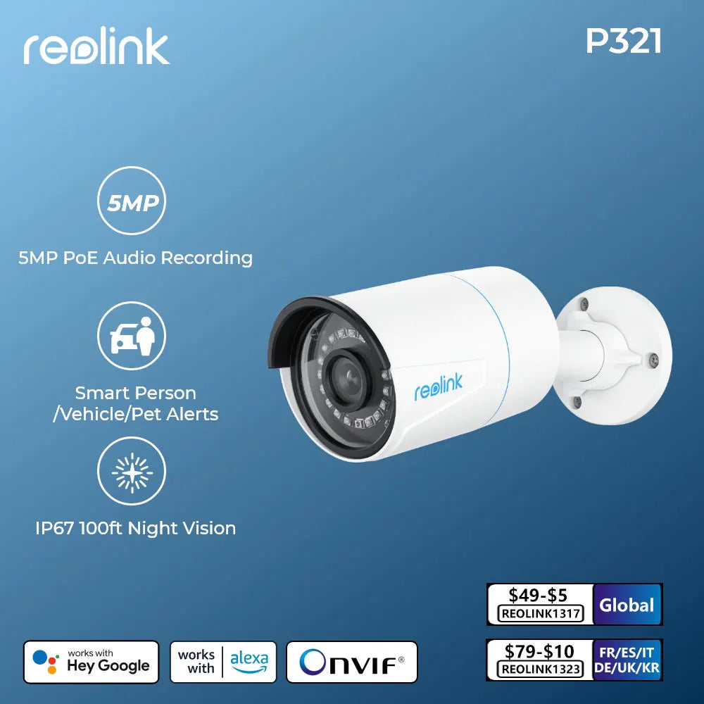 Reolink Smart Outdoor Security Camera: Enhanced Night Vision & Surveillance  ourlum.com   