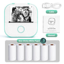 Compact Portable Wireless Mini Sticker Printer For Customizable On-the-Go Printing