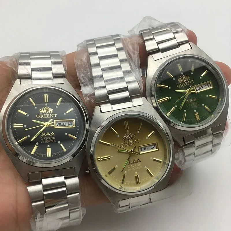 36mm The Orient Double Lions Top Brand Japanese Quartz Movement Watch for Men - Waterproof and Stylish Timepiece  OurLum.com   