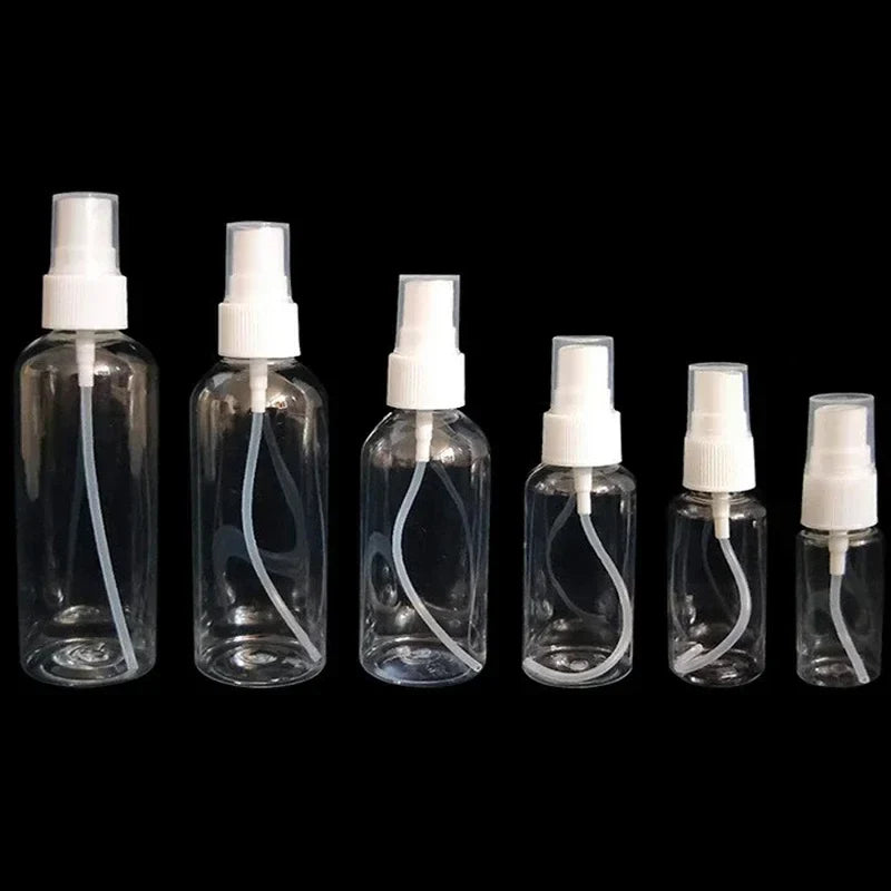 Travel Transparent Refillable Bottles Clear Plastic Perfume Atomizer Small Sprayer Bottle 5/10/20/30/50 /60/80/120/150/200/250ml  ourlum.com   