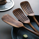 Japanese Wooden Spatula Set - 2PCS Non-Stick Cooking Spoons