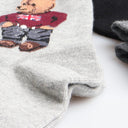 Charming Cartoon Bear Socks - Trendy Comfort for Men