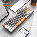 60% Wireless Mechanical Keyboard Bluetooth Dual Mode Hot-Swappable Mini 68-Key Red Switch for PC PS4 Xbox iPhone iPad