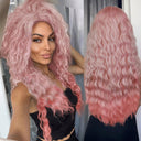 Blonde Ombre Voluminous Curls Wig Stylish Hairpiece for Women