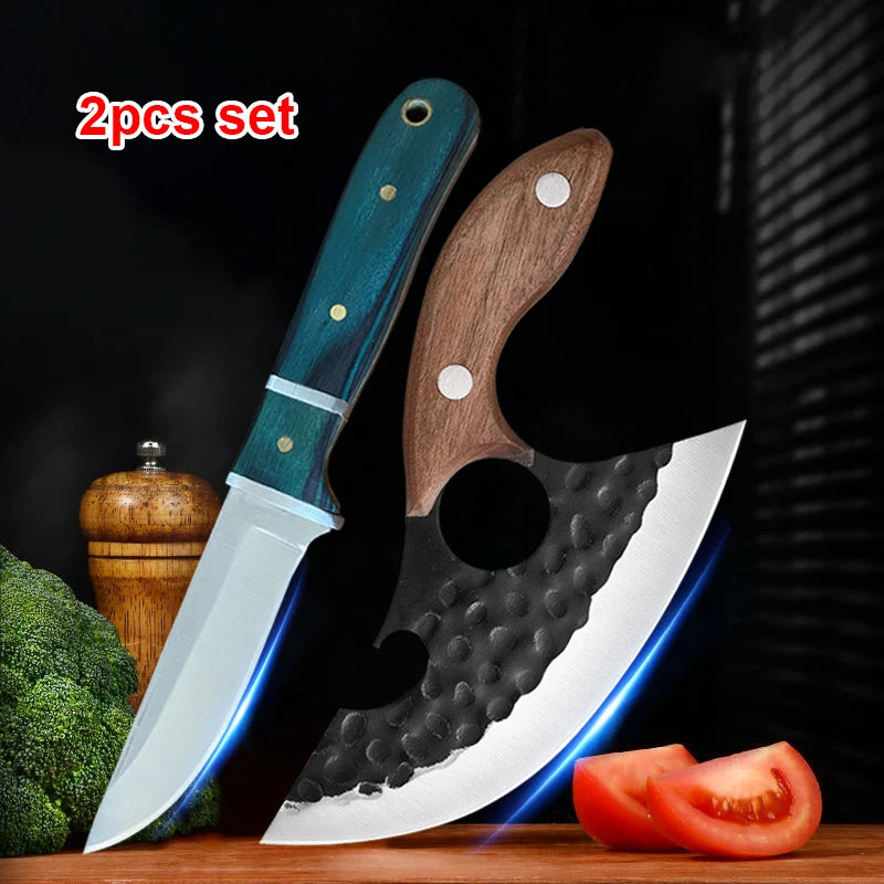 Versatile Stainless Steel Boning Knife with Wood Handle