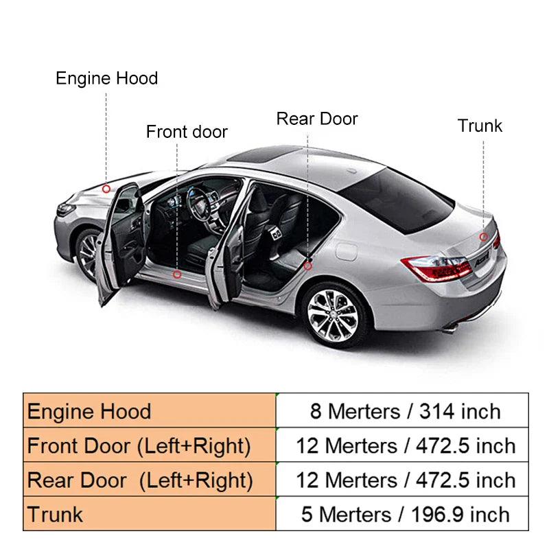 Car Waterproof Universal Rubber Sealing Strip for Car Door - Drive Comfortably  ourlum.com   