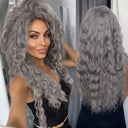 Blonde Ombre Voluminous Curls Wig Stylish Hairpiece for Women