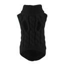 Cozy Knitted Dog Sweaters: Stay Stylish & Warm All Day Long  ourlum.com Black S 