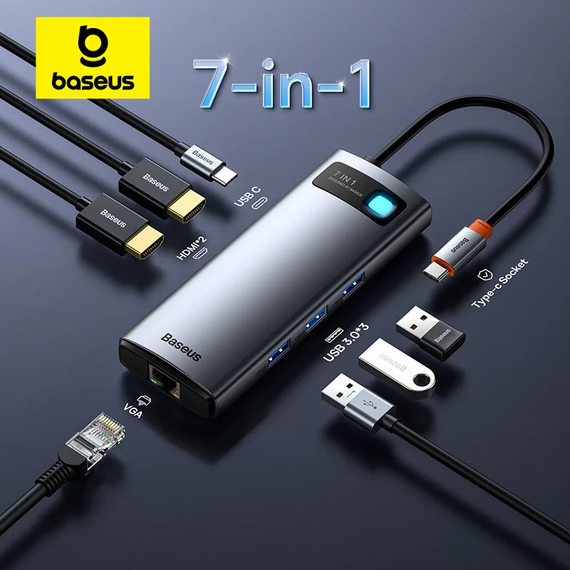 Baseus USB C HUB Ultimate Connectivity Solution: High Compatibility & 4K HD Quality  ourlum.com   