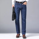 New Men Classic Jeans Jean Homme Soft Black Denim Pants