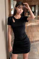 Early Spring Black Niche Dress Chic Versatile Fashion Choice