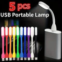 5PC Mini USB LED reading lamp, Portable book lamp, camping night lights, Led Energy Saving Light, notebook computer,Random Color