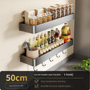 Suction Cup Punch-Free Wall Condiment Hook Rack Storage