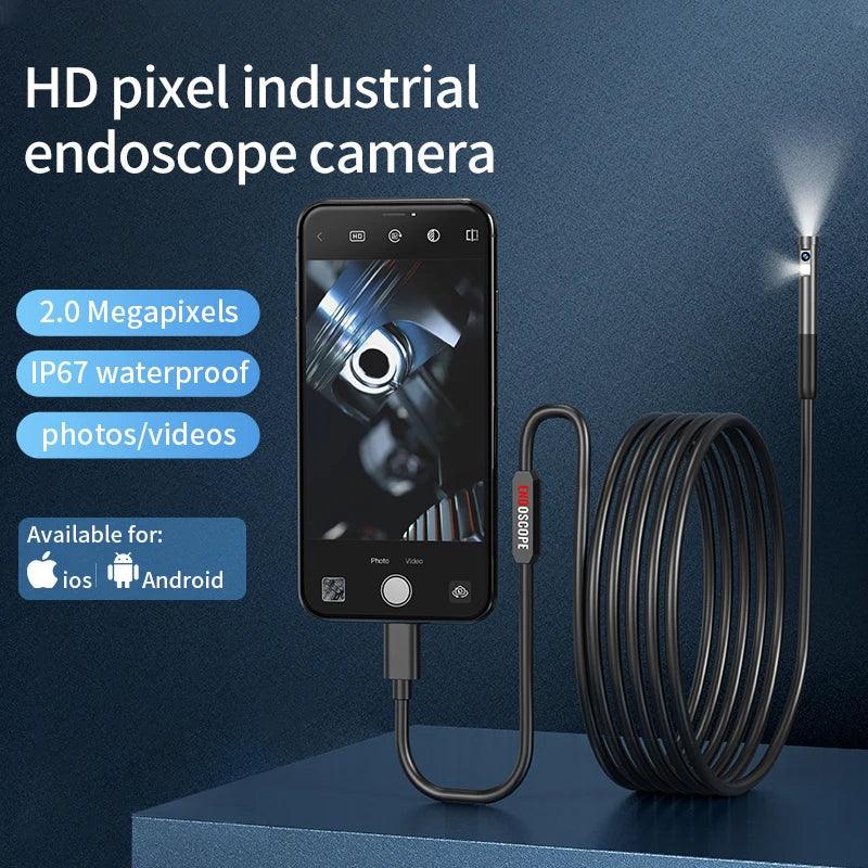 INSKAM Endoscope Camera: High Resolution Waterproof Borescope - Wi-Fi Compatibility & LED Lights  ourlum.com   