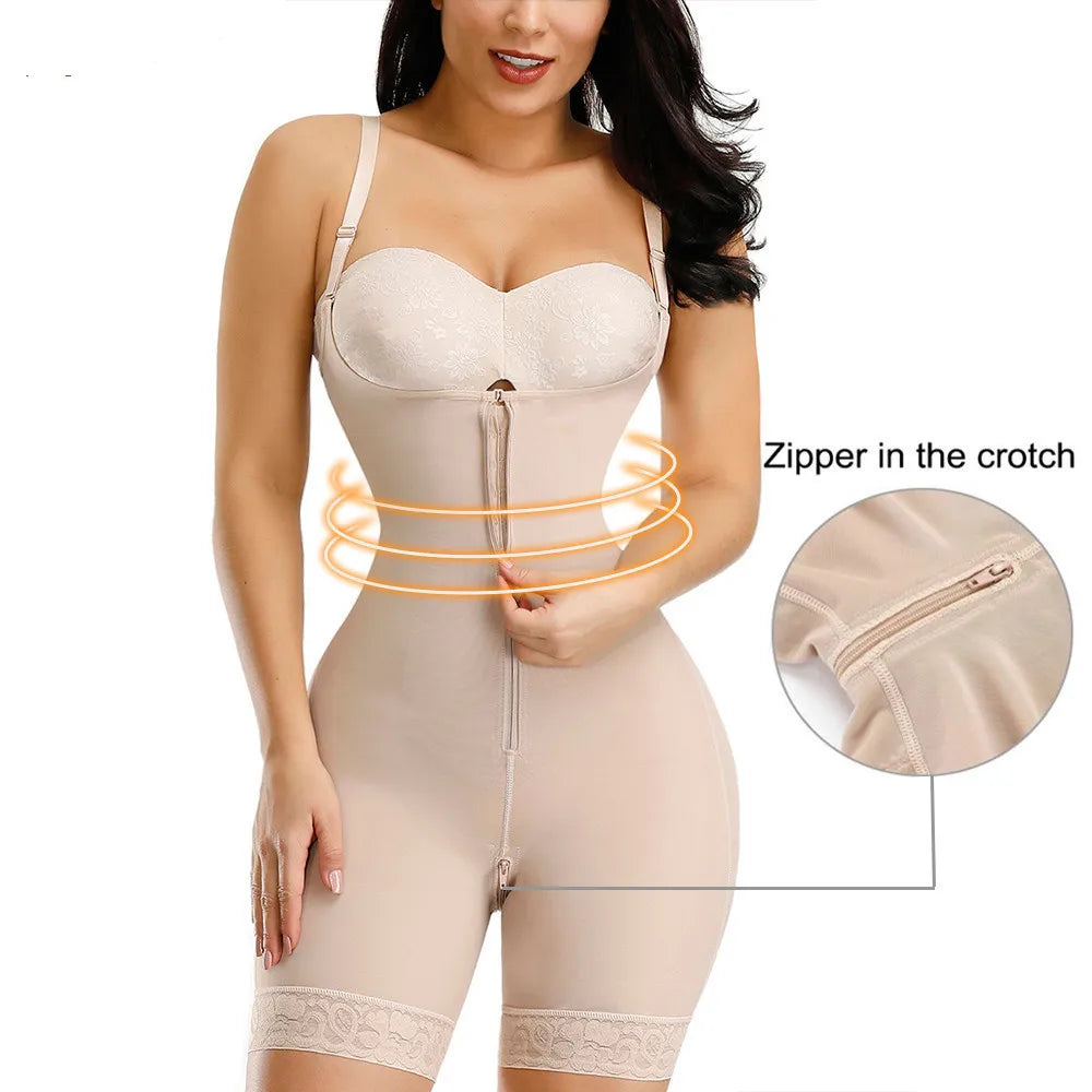 Detachable Straps Full Body Shaper for Tummy Slimming & Butt Lifting Postpartum Wear