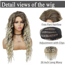 Blonde Ombre Voluminous Curls Wig Stylish Hairpiece for Women