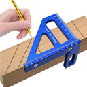 Woodworking Square Protractor Aluminum Miter Triangle Ruler: Precision Woodworking Tool with Multi-Angle Design  ourlum.com   