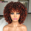 Afro Kinky Curly Wigs Ombre Heat Resistant Hair Cosplay