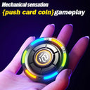 Fidget Spinner Papa Coin Push Card Stress Reliever Toys EDC