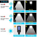 Solar-Powered LED Wall Lamp Eco-Friendly Outdoor Light