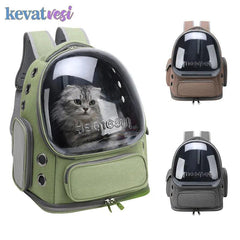 Cat Astronaut Backpack: Transparent Breathable Space Capsule Bag