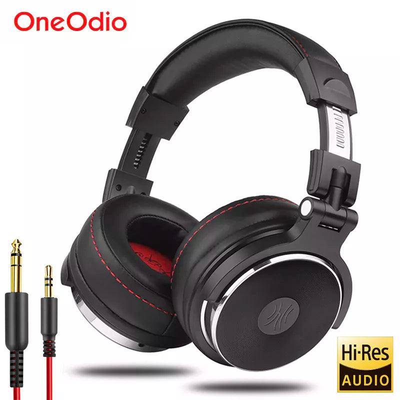 Oneodio Pro DJ Headphones: Wired Over Ear HiFi Monitor Music Headset with Microphone  ourlum.com   