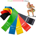 TPE Yoga Resistance Bands Set for Strength Training Flexibility